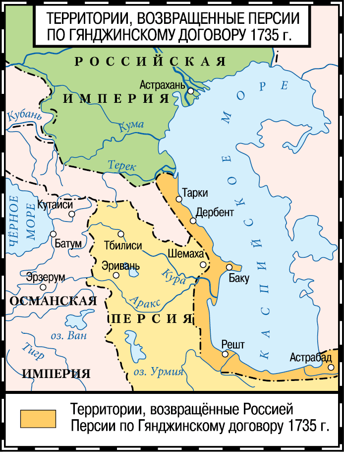 Договор с персией. Гянджинский трактат 1735. Гянджинский договор с Персией. Гянджинский Мирный договор. Рештский договор.